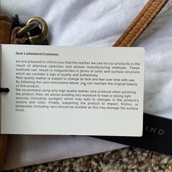 LIEBESKIND Small Brown Leather Cross-Body Purse - Picture 12 of 12